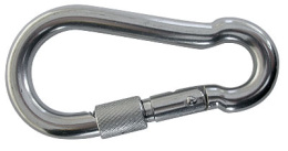 Карабин с винтовым стопором 6х60 мм нерж (10245077)